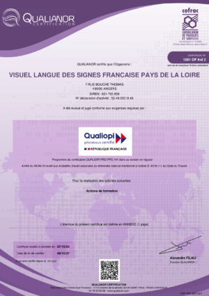 Certificat 1081 Ind 0 delivrépar QUALIANOR